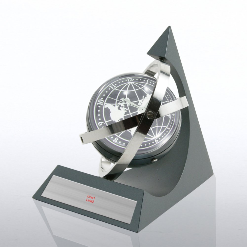 Pyramid Desk Clock - World of Difference