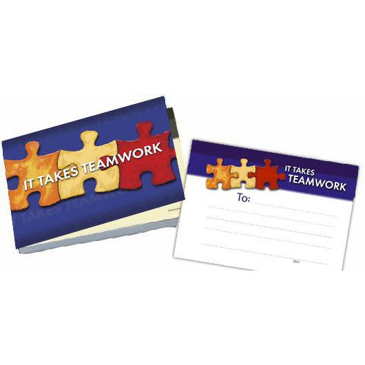 Recognition Receipts - It Takes Teamwork