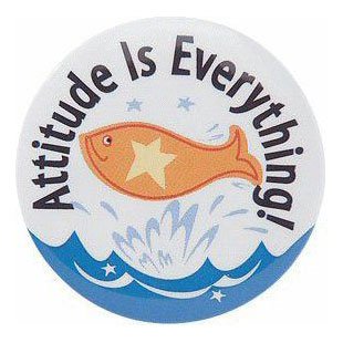Buttons, Magnets & Stickers - Attitude is Everything
