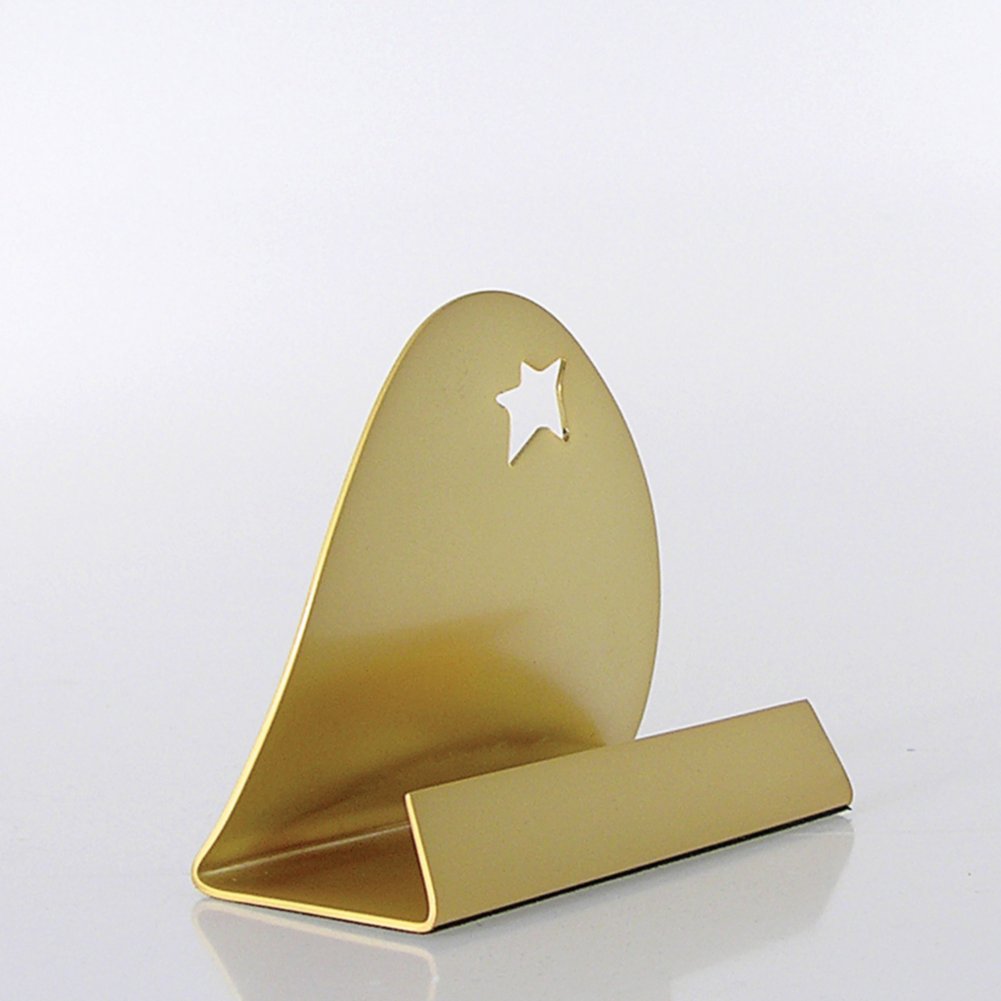 Card Display Stand - Gold SIDE