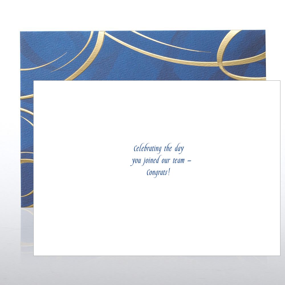 Grand Events - Anniversary Blue & Gold Swirls OPEN