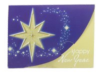 Gift Card Carrier - Star: Happy New Year!
