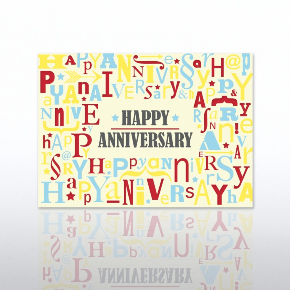 Classic Celebrations - Happy Anniversary - Multi Letters