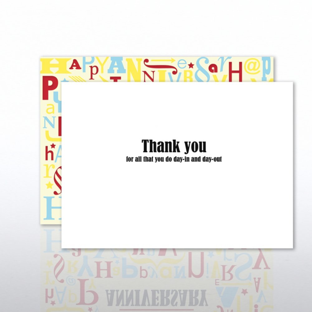 Classic Celebrations - Happy Anniversary - Multi Letters OPEN