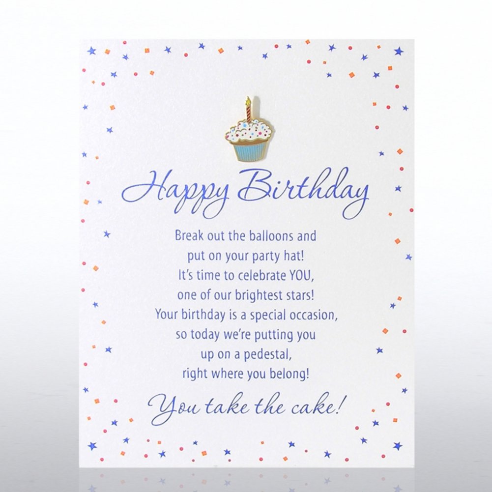Character Pin - Cupcake: Happy Birthday