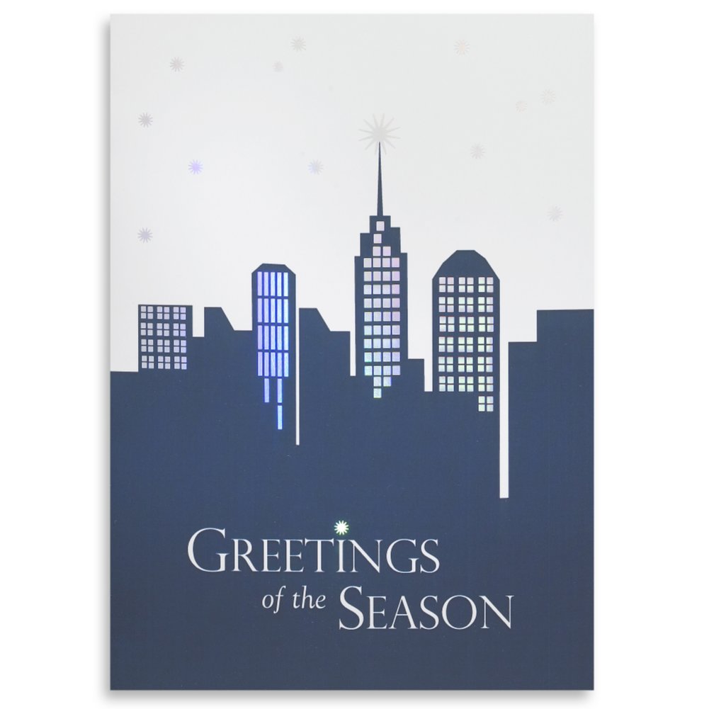 Holiday Greeting Card - Skyline Greetings of the Season