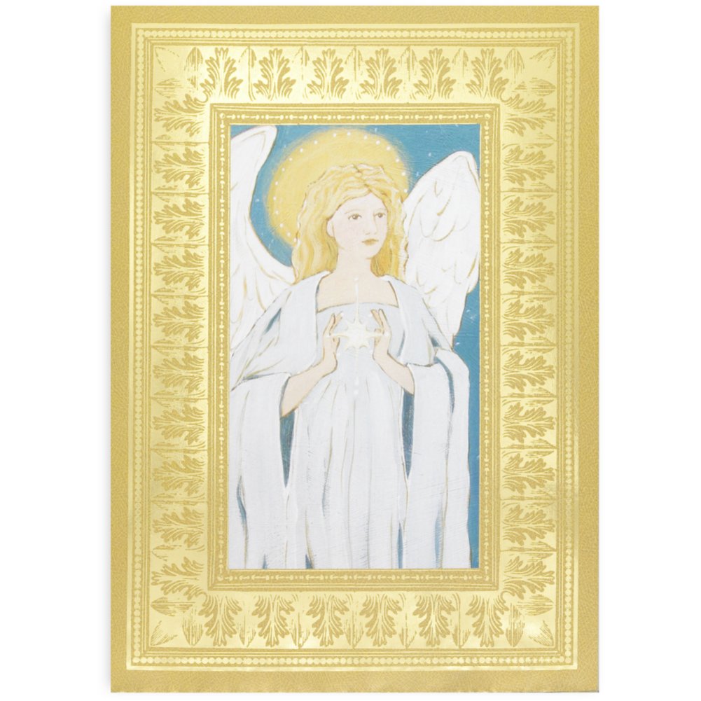 Holiday Greeting Card - Hand-Painted Angel