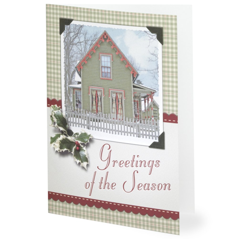 Holiday Greeting Card - Gingerbread House SIDE