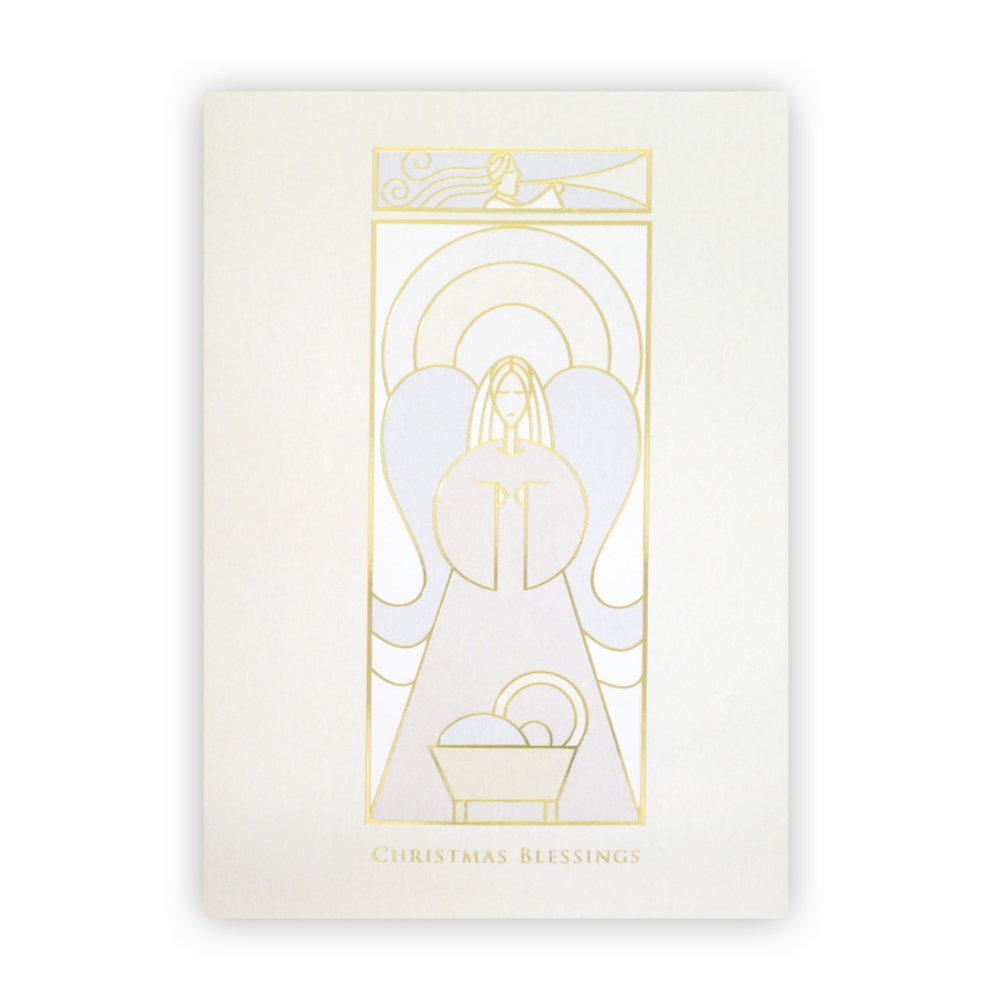 Holiday Greeting Card - Christmas Blessings Angel
