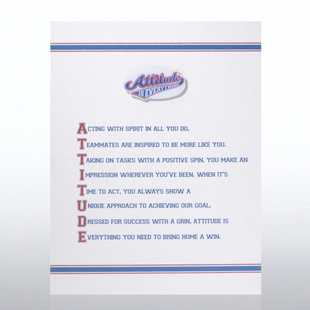 Character Pin - Attitude is Everything Pennant