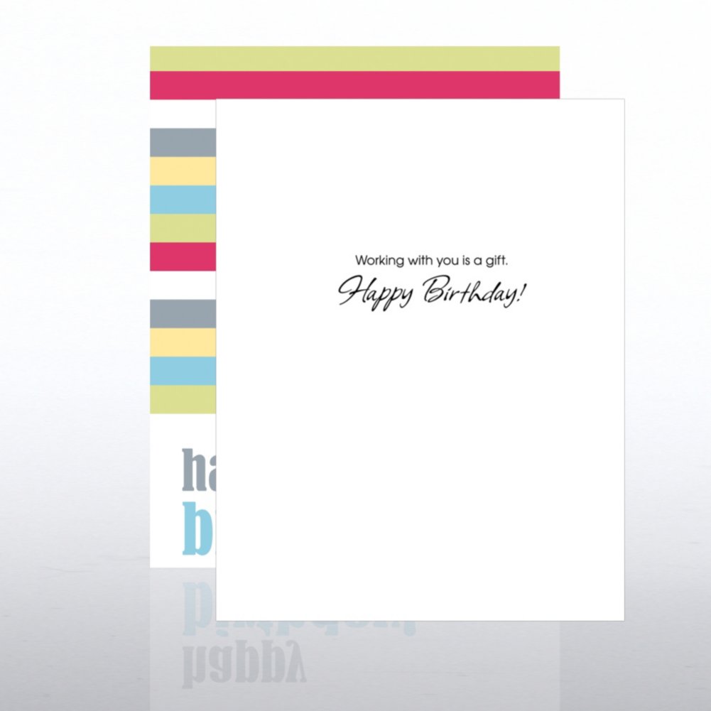 Classic Celebrations - Happy Birthday - Birthday Stripes OPEN