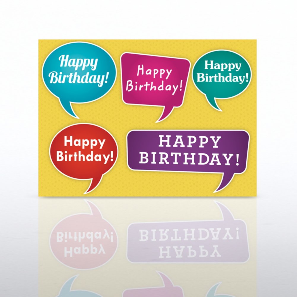 Classic Celebrations - Happy Birthday Quote Bubbles