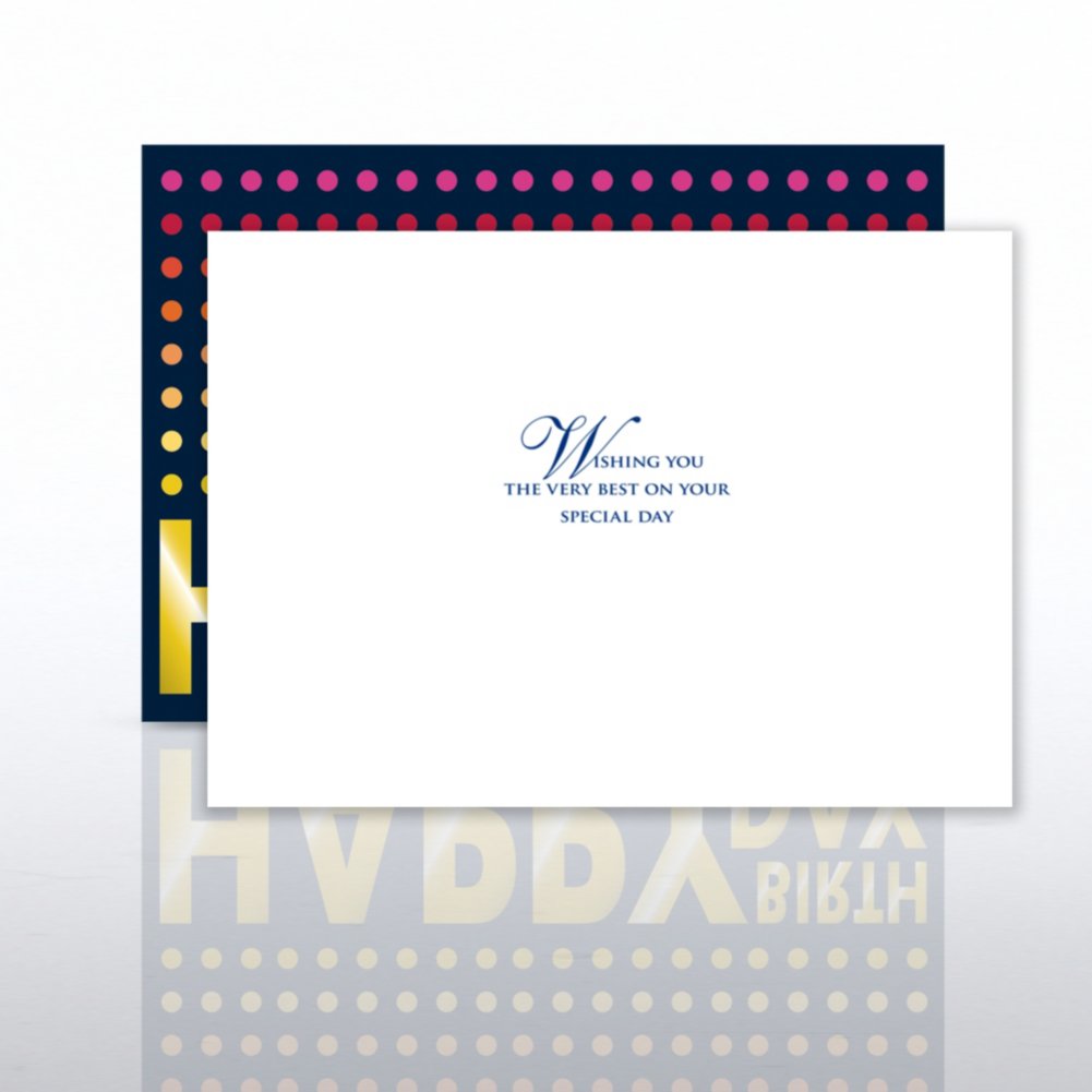 Classic Celebrations - Happy Birthday Colorful Dots OPEN