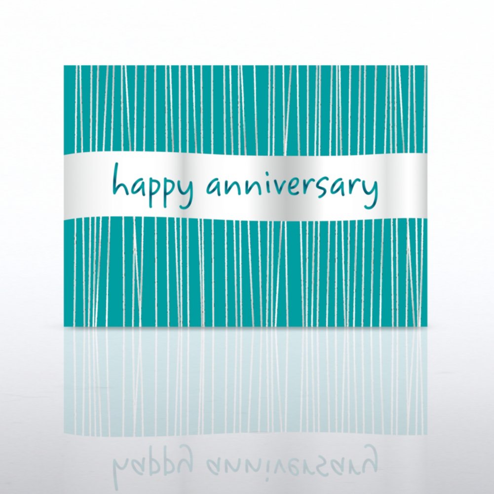 Classic Celebrations - Happy Anniversary Silver Banner