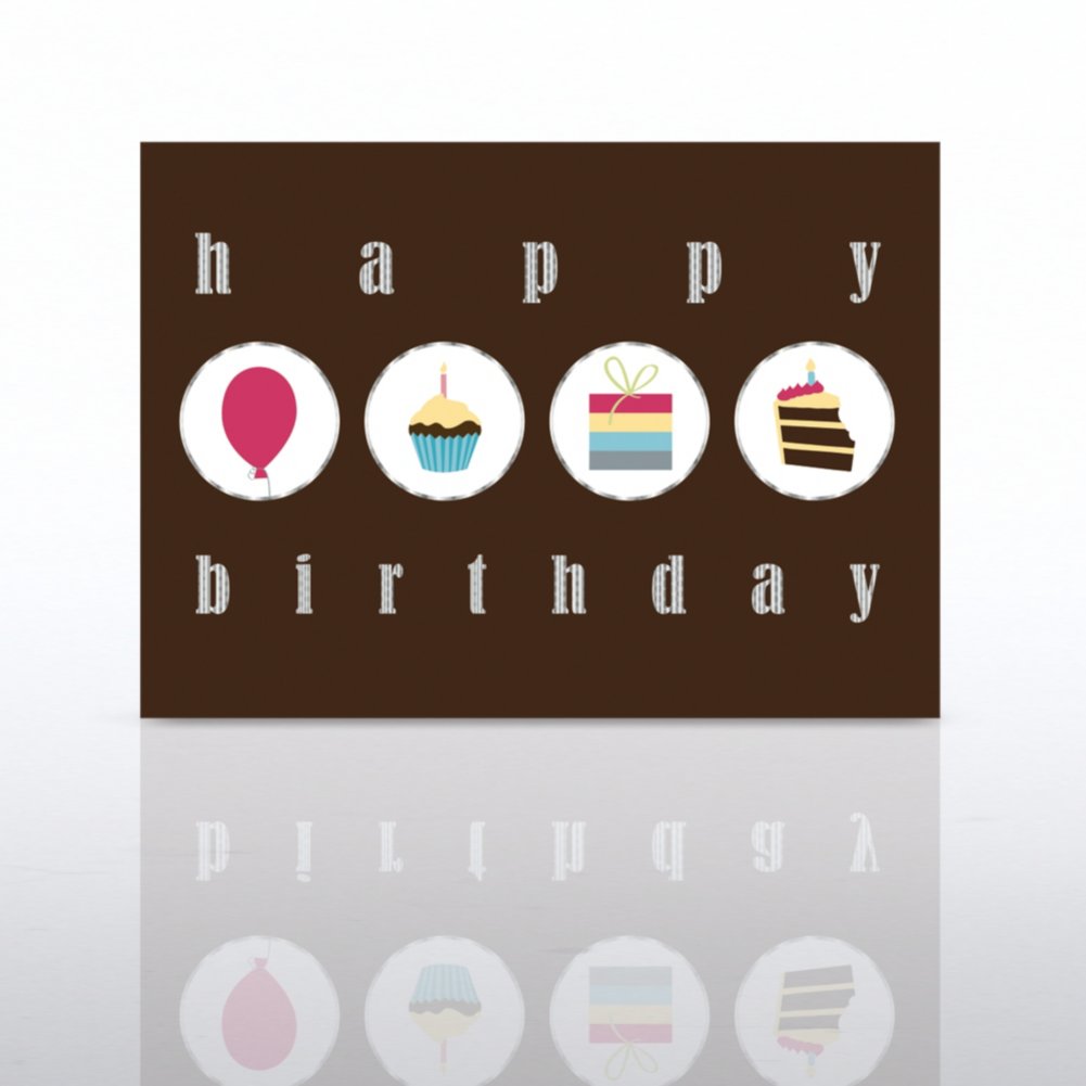 Classic Celebrations - Happy Birthday Icon Circles