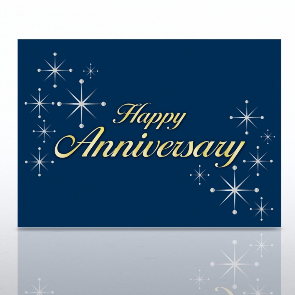 Grand Events - Happy Anniversary - Silver Stars
