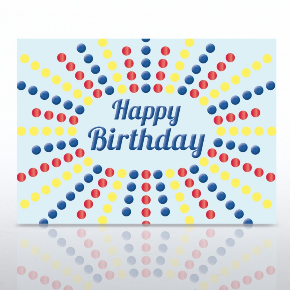 Grand Events - Happy Birthday Colored Dots