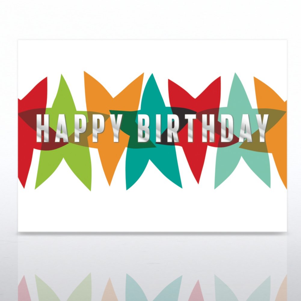 Grand Events - Happy Birthday Multi-Color Stars