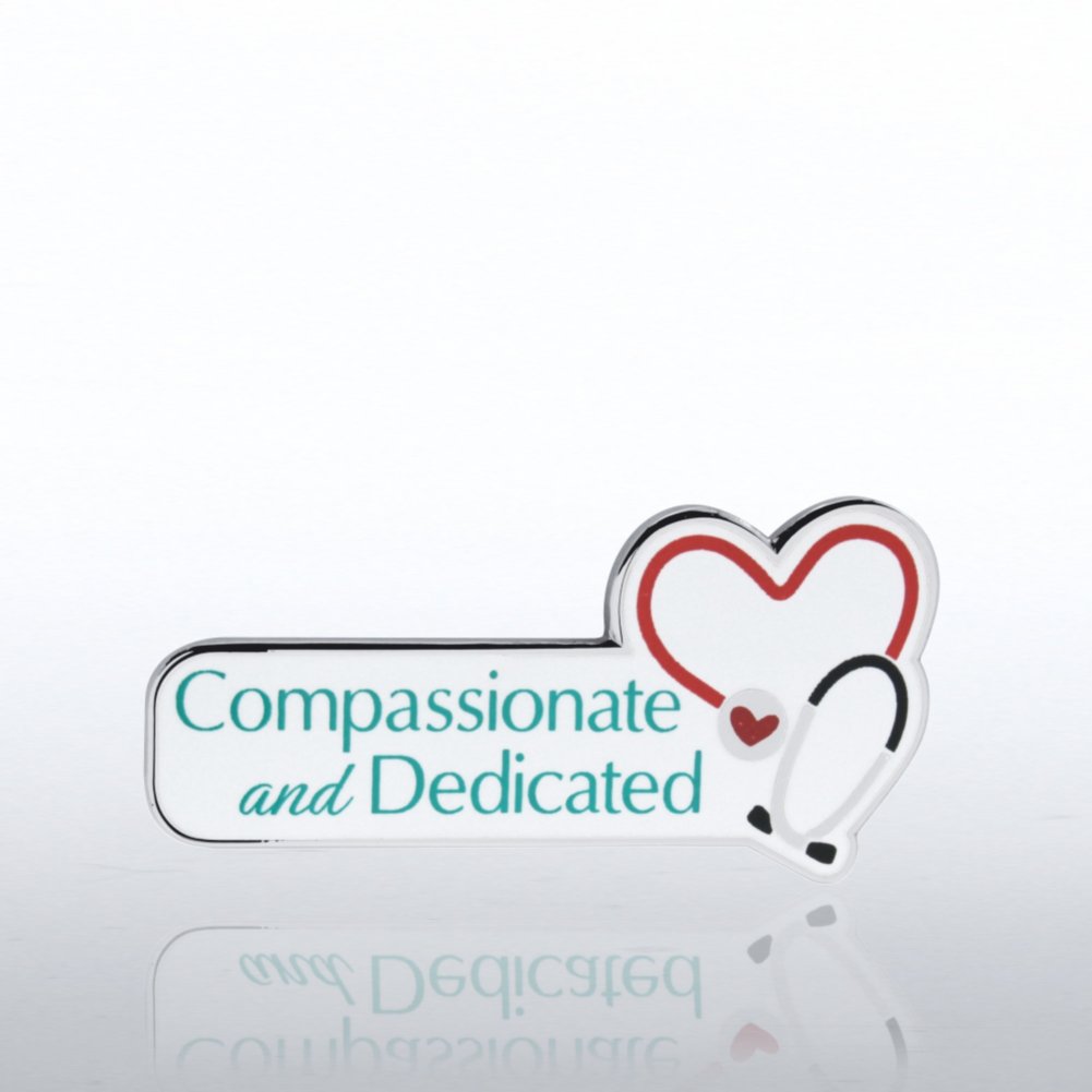 Lapel Pin - Stethoscope: Compassionate and Dedicated