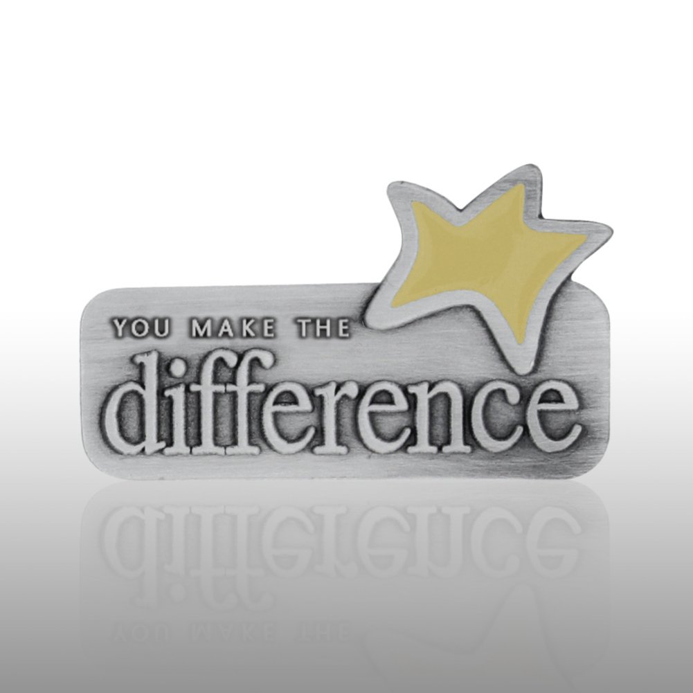 Lapel Pin - You Make the Difference Yellow Star