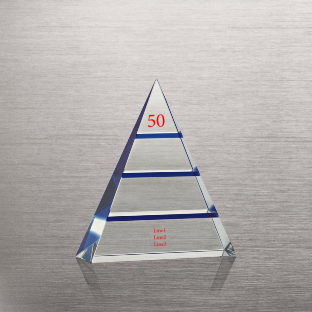 Crystal Pyramid Anniversary Trophy