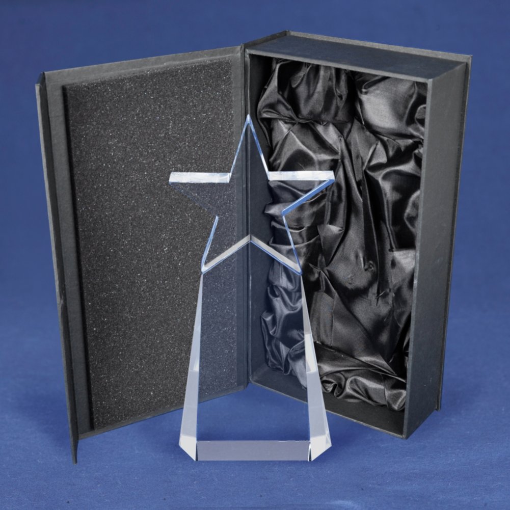 Crystal Star Pinnacle Trophy - Clear BOX