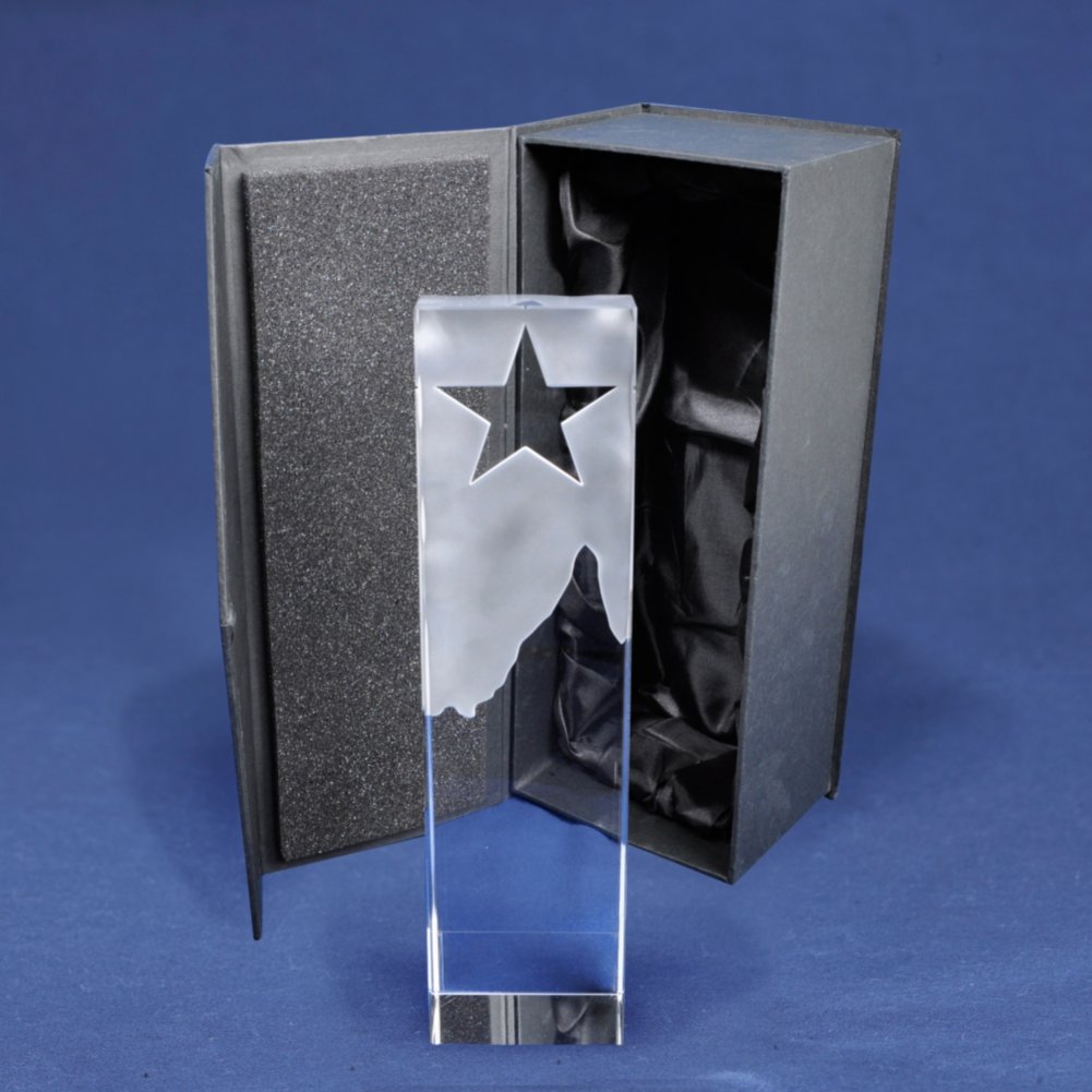 Frosted Crystal Summit Trophy BOX