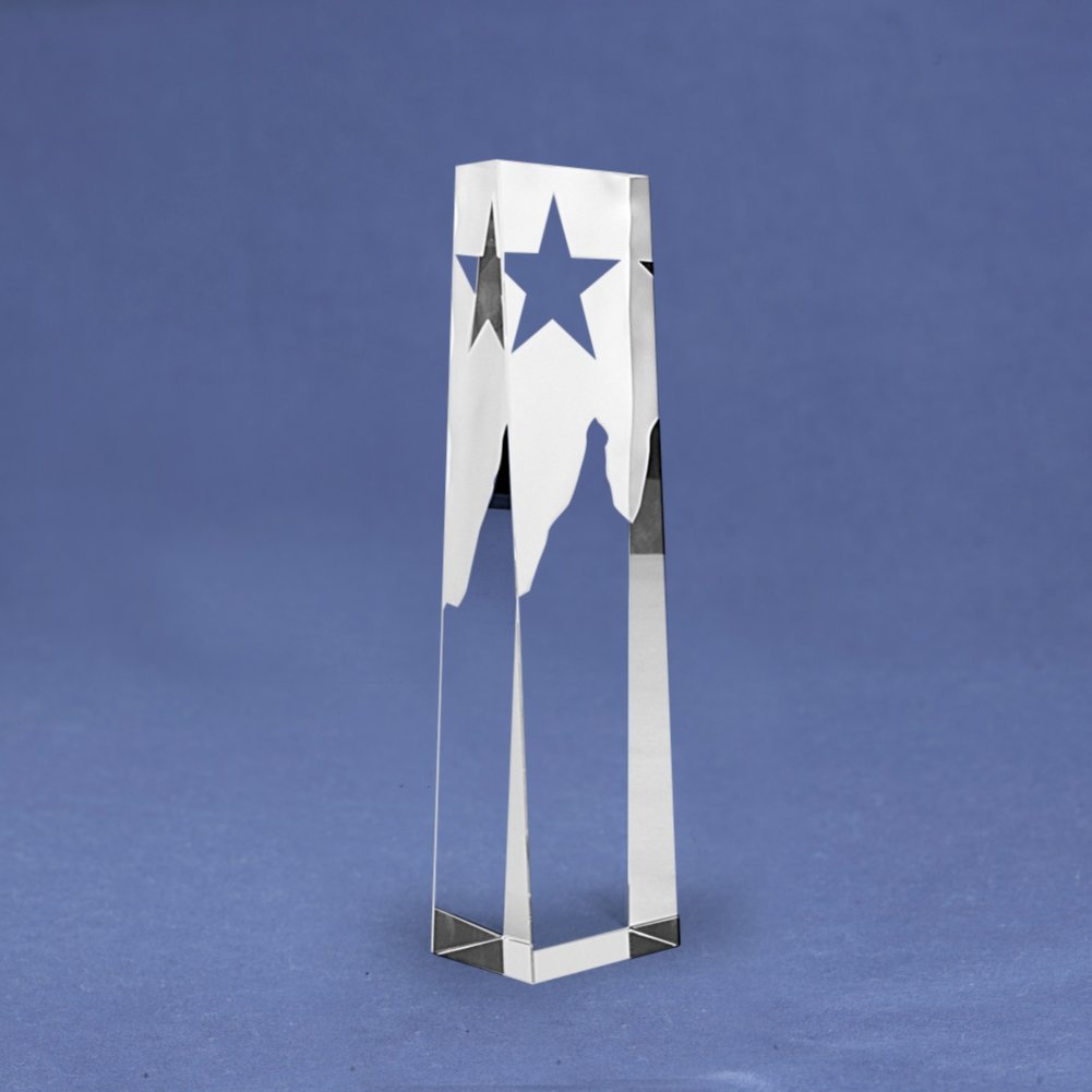 Frosted Crystal Summit Trophy SIDE
