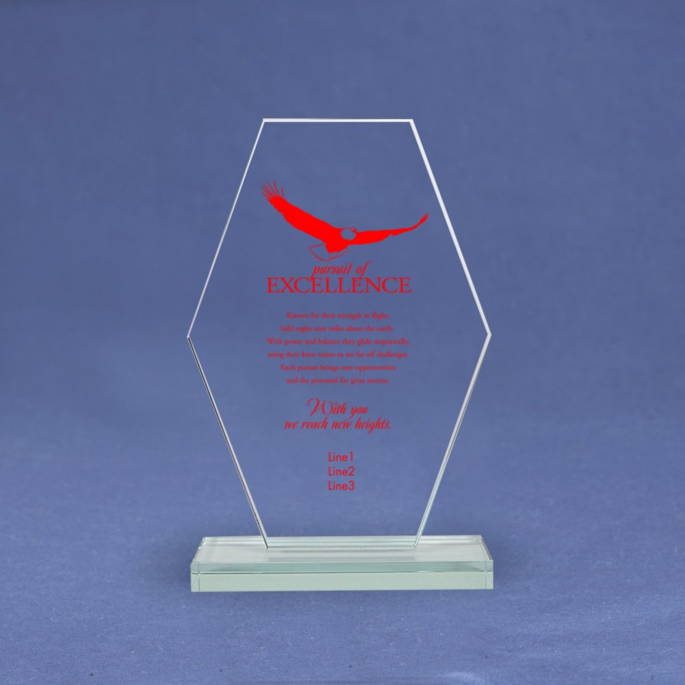 Jade Character Trophy - Hexagon