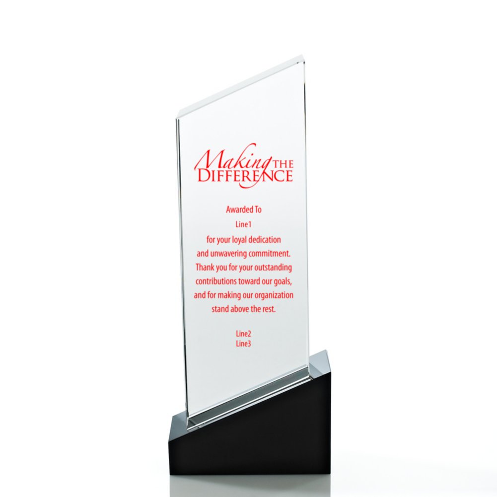 Elite Black Accent Trophy - Pillar