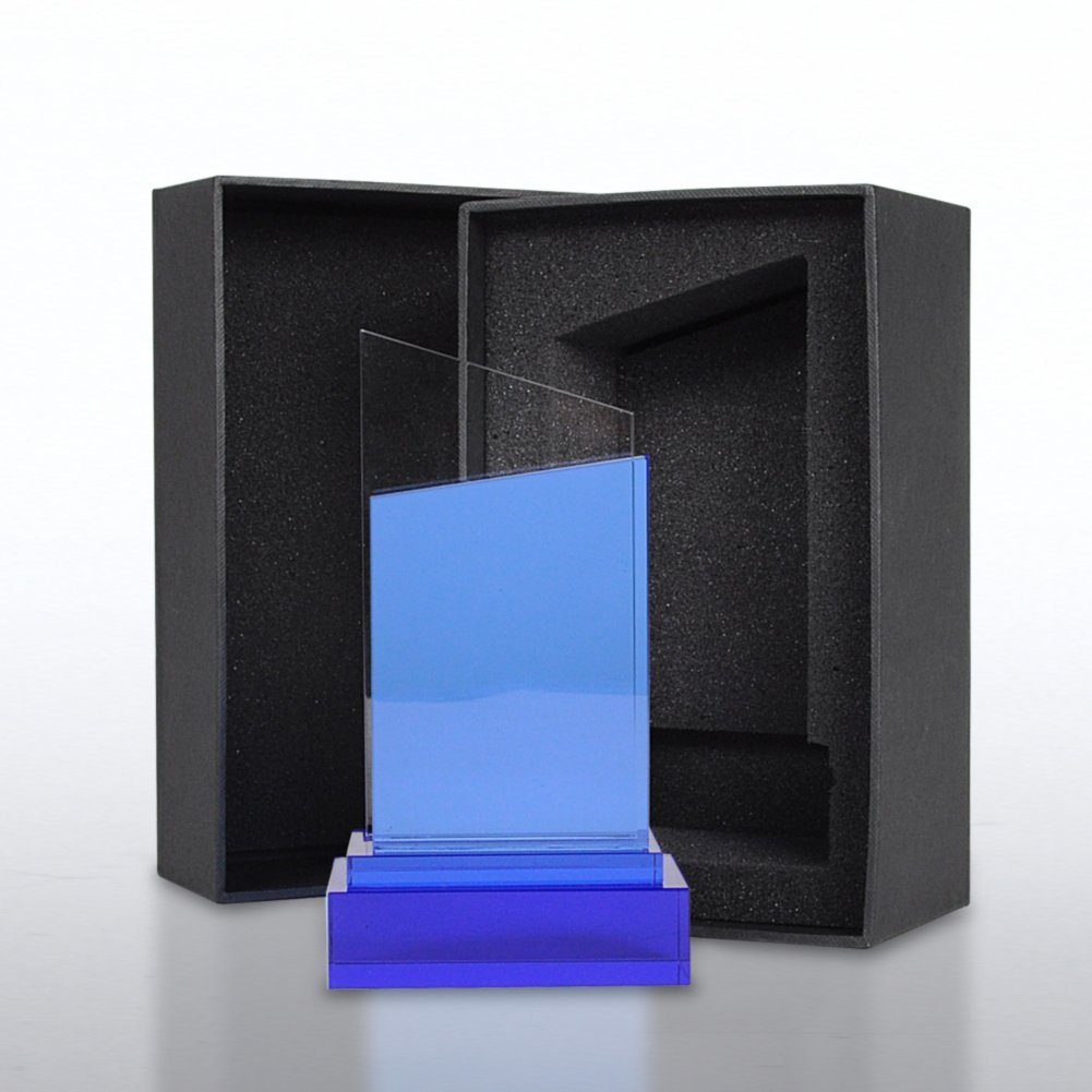 Cobalt Accent Column Trophy BOX
