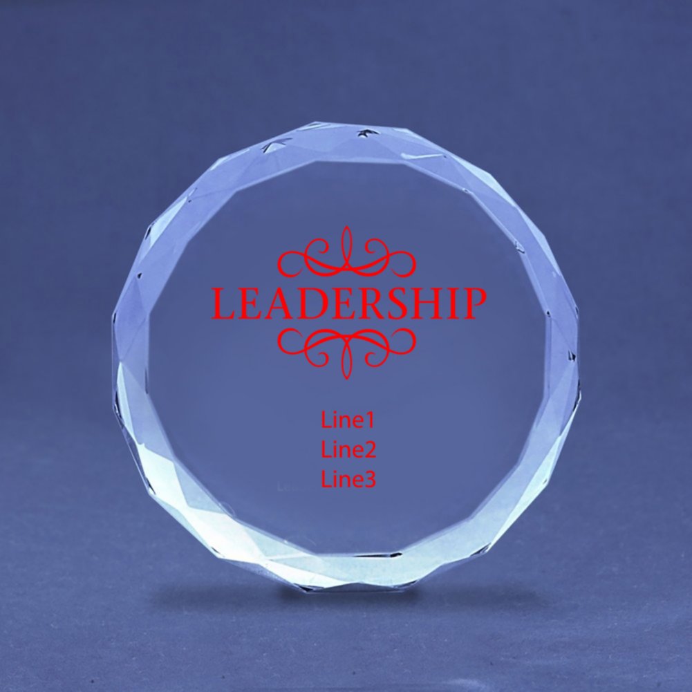 Diamond Cut Crystal Paperweight