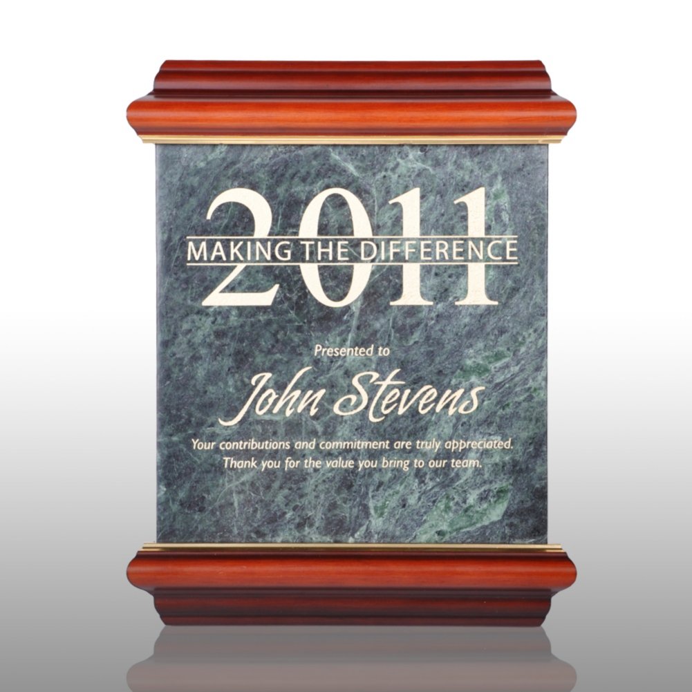 Tradition of Excellence Large Etched Award Plaque
