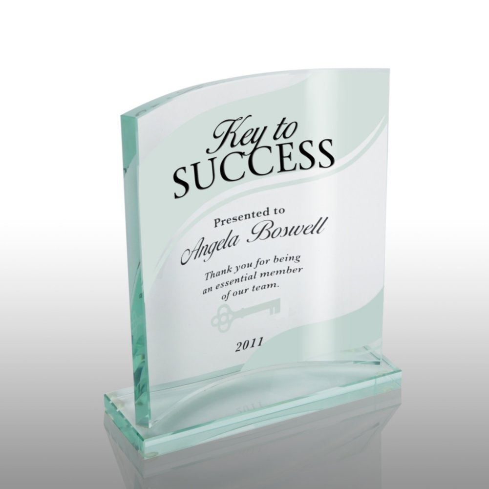 Jade Impression Etched Award Trophy SIDE