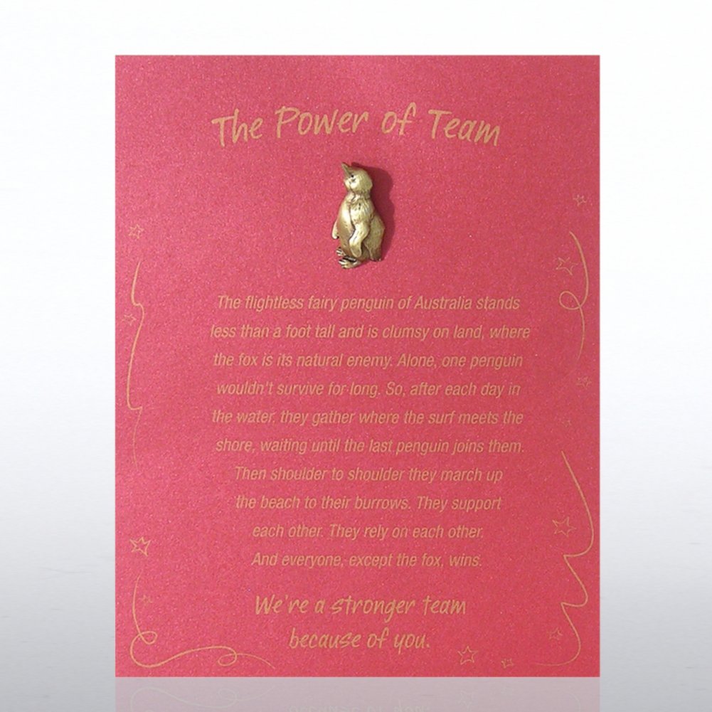 Character Pin - Penguin: The Power of Team - Red Card