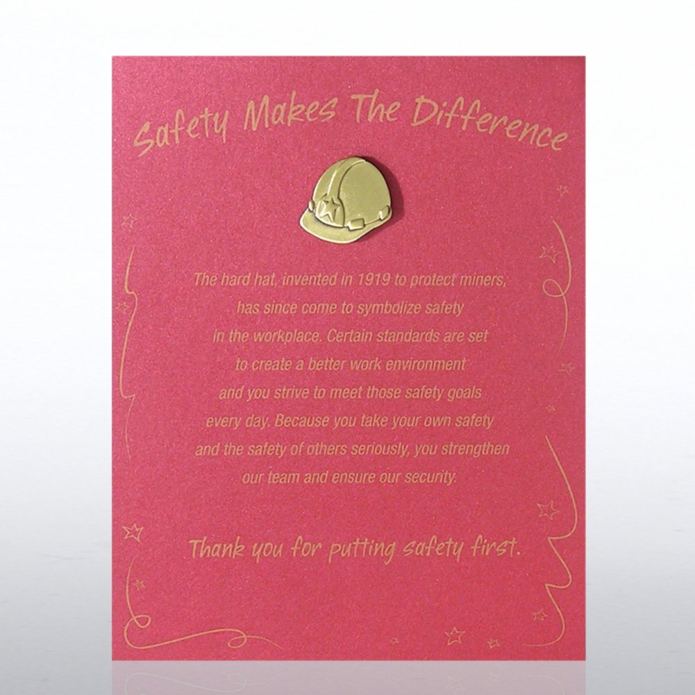 Character Pin - Hard Hat: Safety Makes the Difference