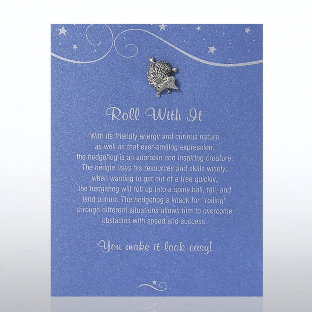 Character Pin - Hedgehog: Roll With It