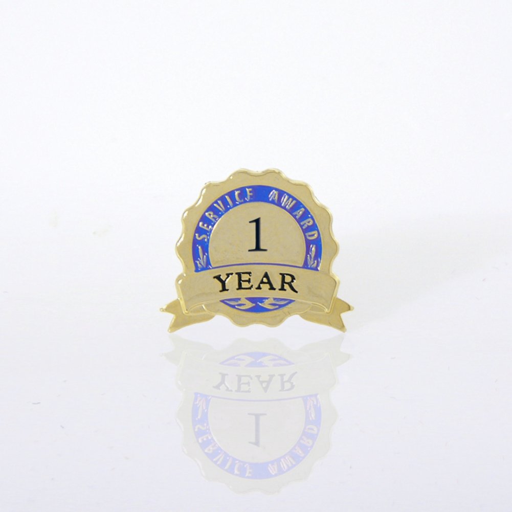 Anniversary Lapel Pin - Service Award Blue Ribbon Blue PIN