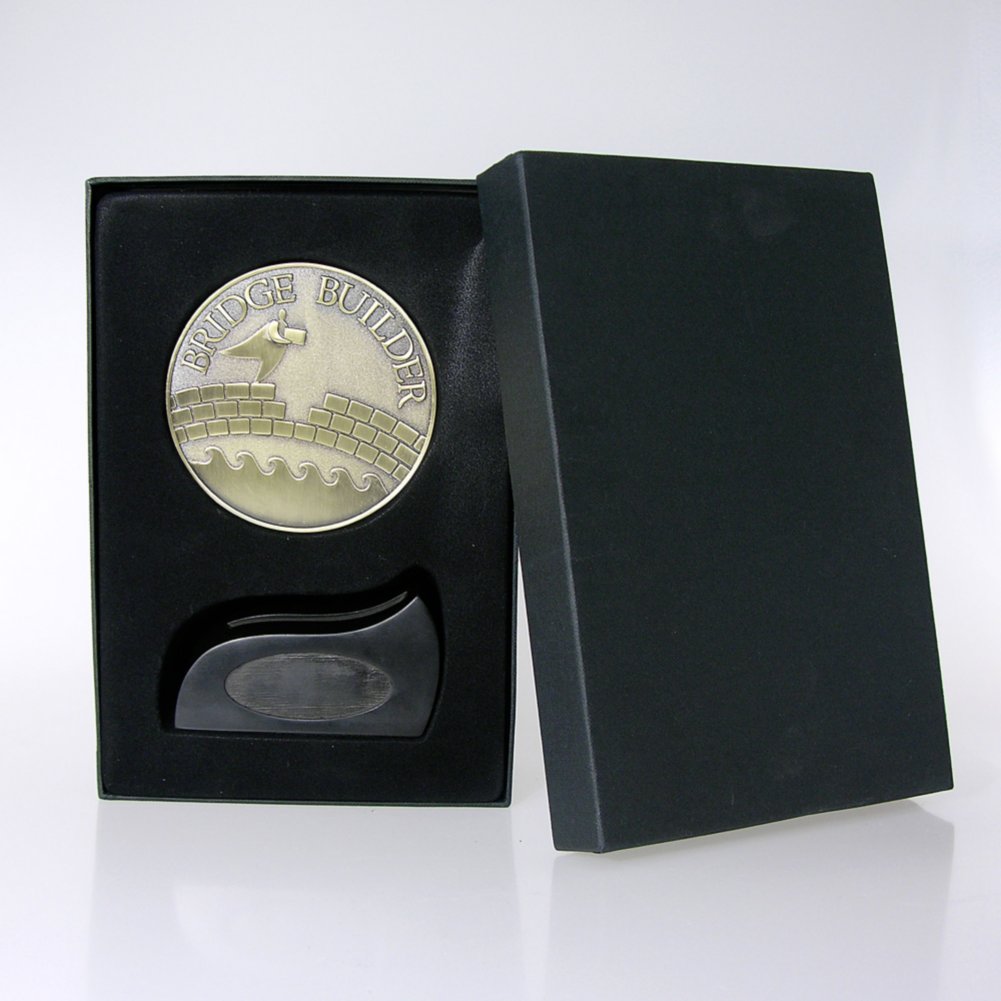 Commemorative Coin Trophy - Bridge Builder BOX