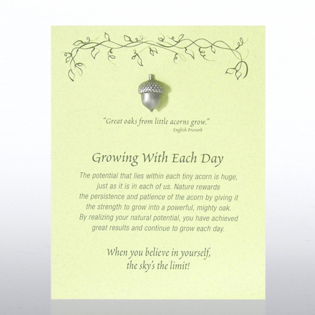 Character Pin - Acorn: Growing With Each Day