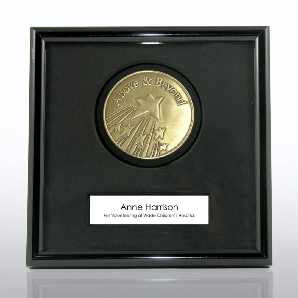 Framed Medallion - Above and Beyond