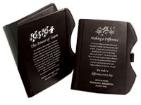 Engraved Character Folios - Black