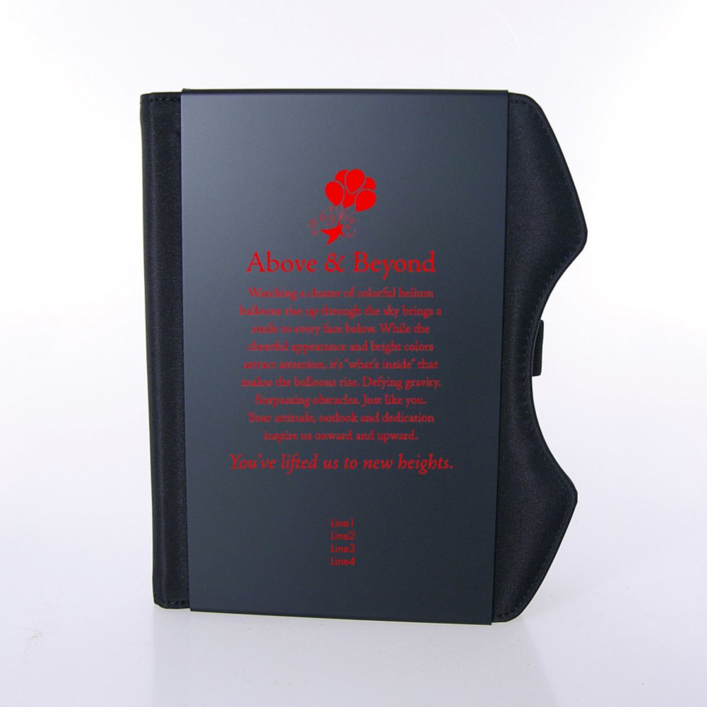 Engraved Character Folios - Black