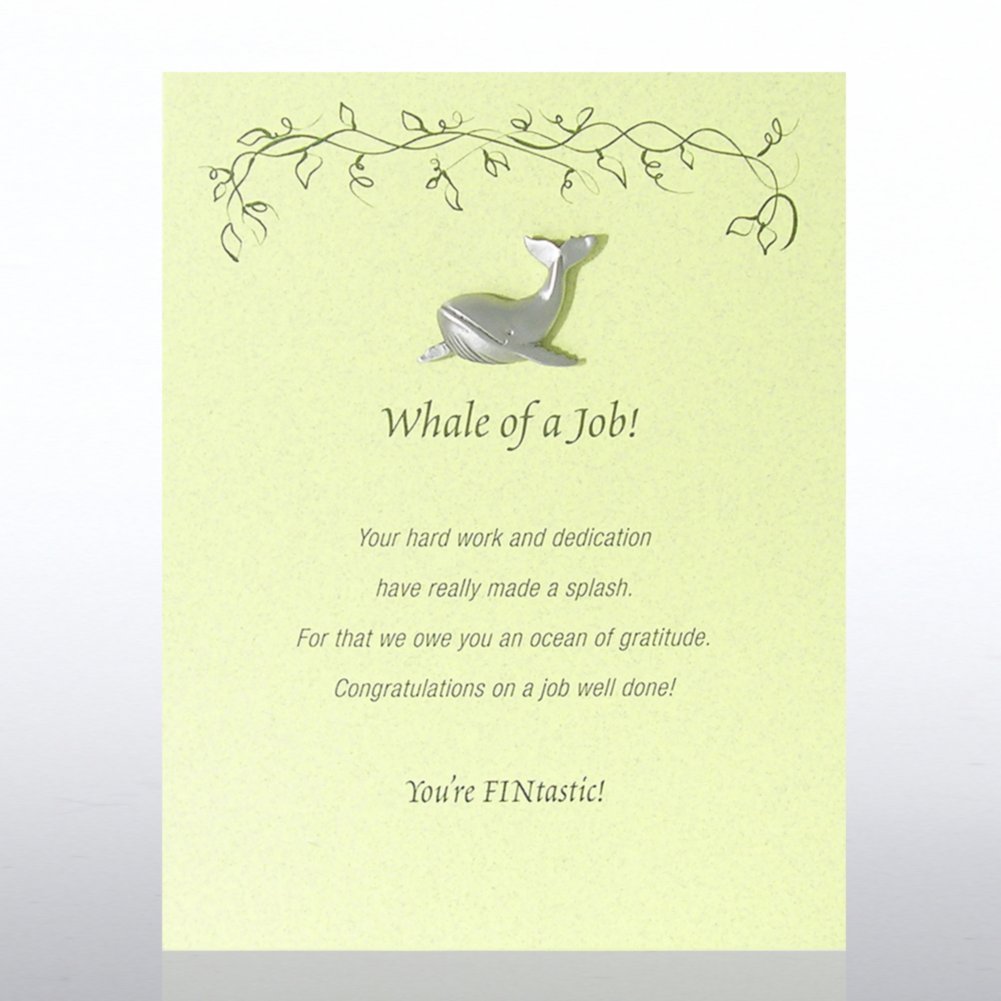 Character Pin - Whale: Whale of a Job!