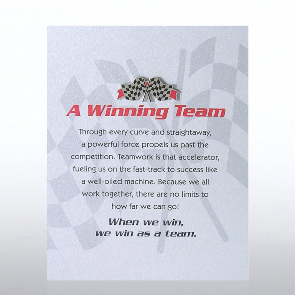Character Pin - Checkered Flag: A Winning Team