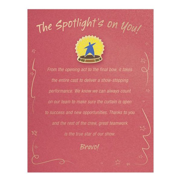 Character Pin - Spotlight: The Spotlight's on You!