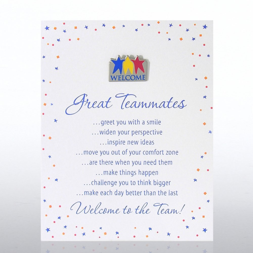 Character Pin - Welcome: Great Teammates
