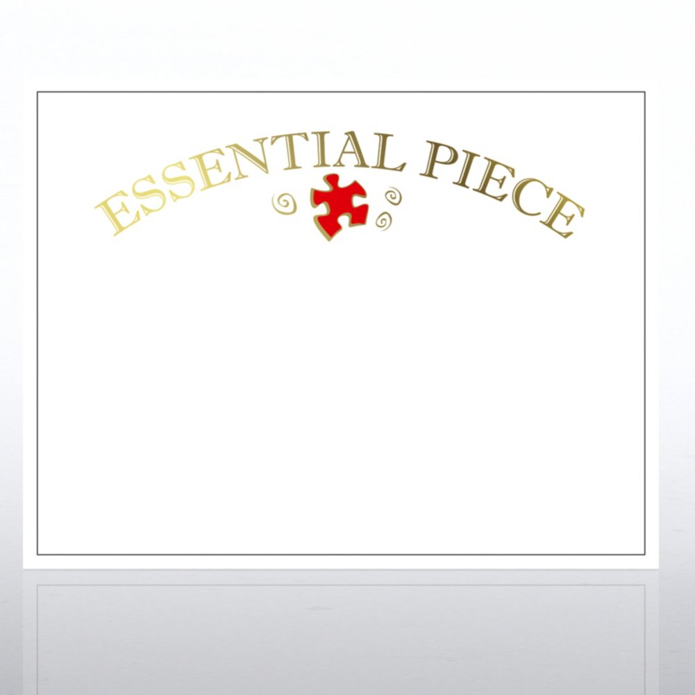 Golden Character Certificates - Essential Piece Red - White