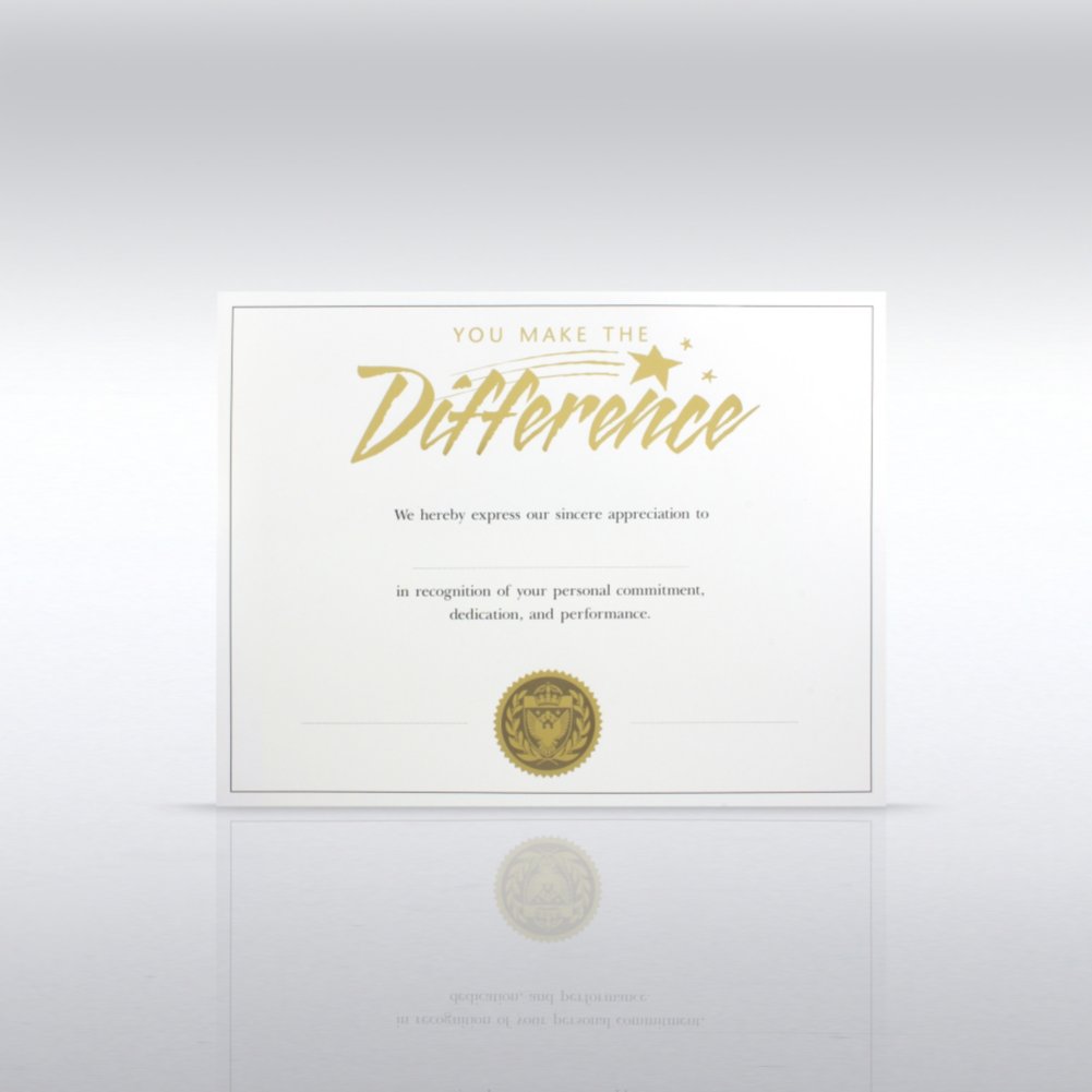 Certificate Paper - Preprinted w/ Seal - YMTD - White