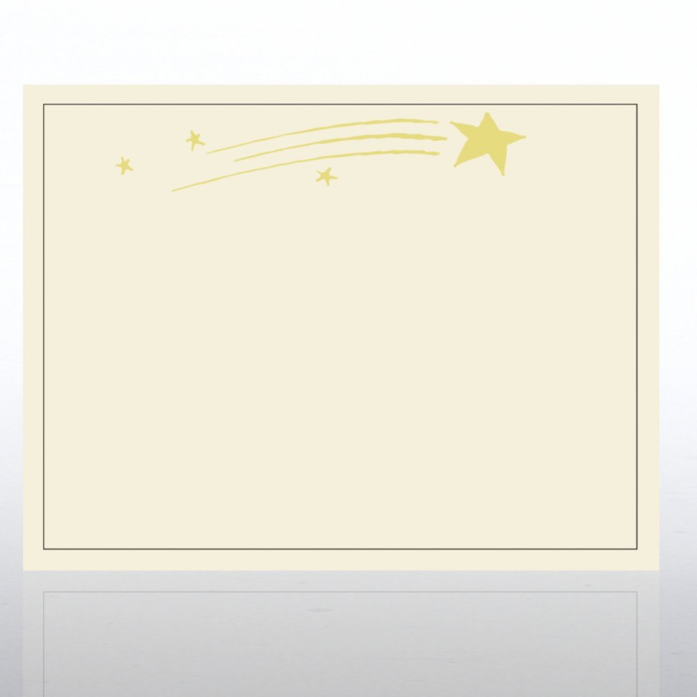 Foil Certificate Paper - Blazing Star - Cream
